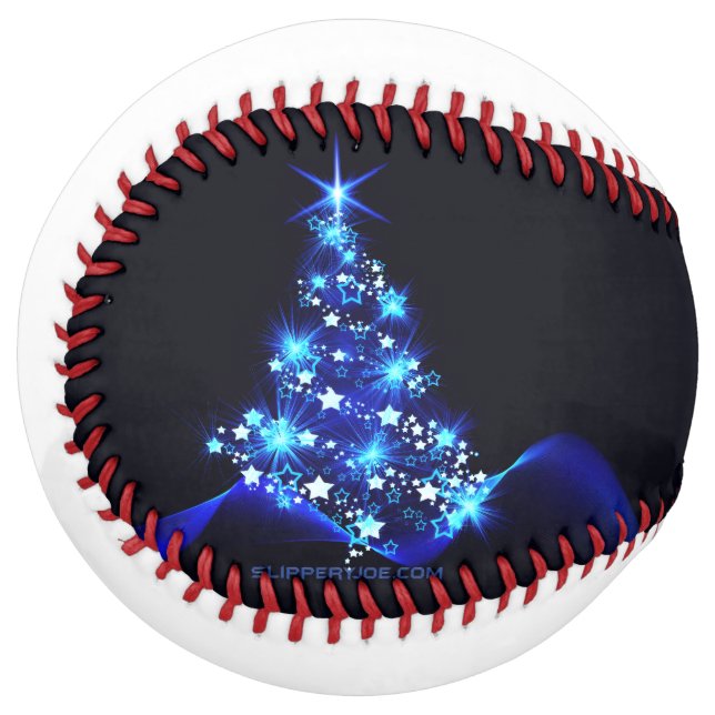 SlipperyJoe's stylized glowing Christmas tree brig Softball (Front Left)