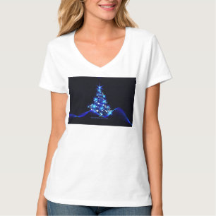 SlipperyJoe's stylized glowing Christmas tree brig T-Shirt