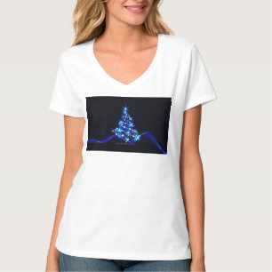 SlipperyJoe's stylized glowing Christmas tree brig T-Shirt