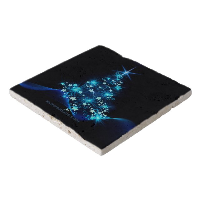 SlipperyJoe's stylized glowing Christmas tree brig Trivet (Corner)