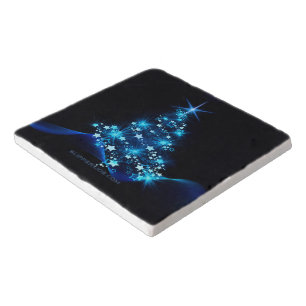 SlipperyJoe's stylized glowing Christmas tree brig Trivet