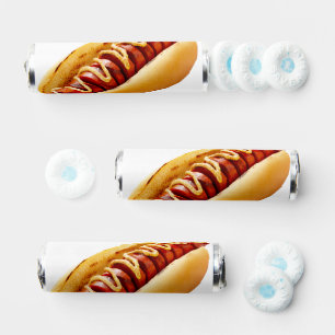 SlipperyJoe's summer BBQ vibe hot dog nestled soft Breath Savers® Mints