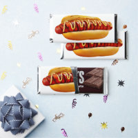 SlipperyJoe's summer BBQ vibe hot dog nestled soft