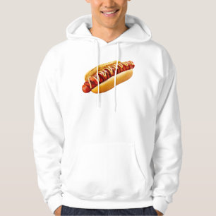 SlipperyJoe's summer BBQ vibe hot dog nestled soft Hoodie