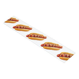 SlipperyJoe's summer BBQ vibe hot dog nestled soft Ruler