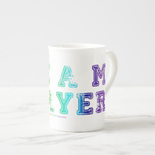 SlipperyJoe's team player filled with smooth rainb Bone China Mug
