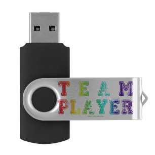 SlipperyJoe's team player filled with smooth rainb Flash Drive