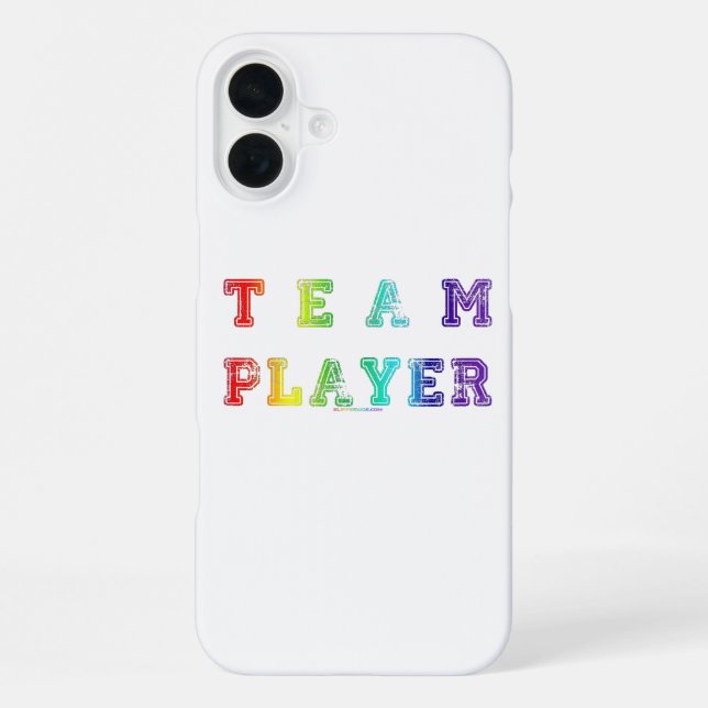 SlipperyJoe's team player filled with smooth rainb iPhone Case (Back)