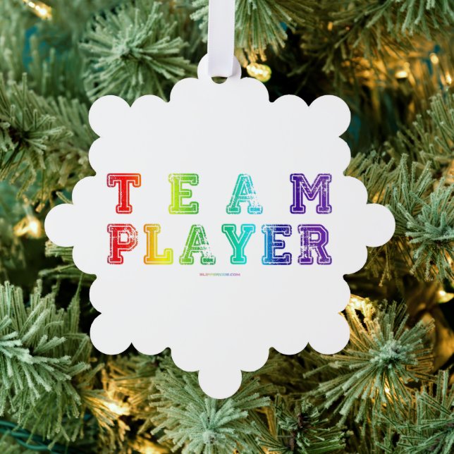 SlipperyJoe's team player filled with smooth rainb Ornament Card (Insitu (Tree))