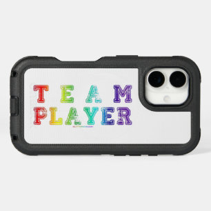SlipperyJoe's team player filled with smooth rainb iPhone 16 Case