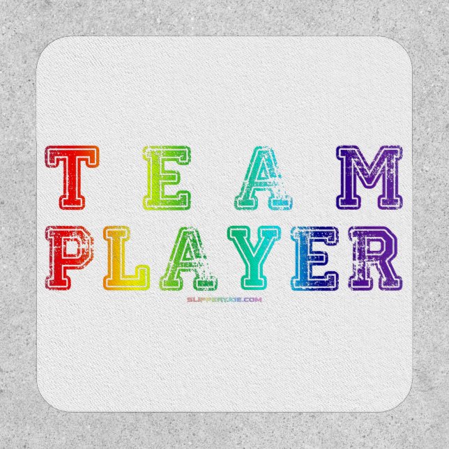 SlipperyJoe's team player filled with smooth rainb Patch (Front)