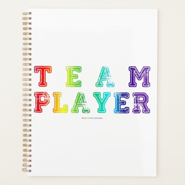 SlipperyJoe's team player filled with smooth rainb Planner (Front)