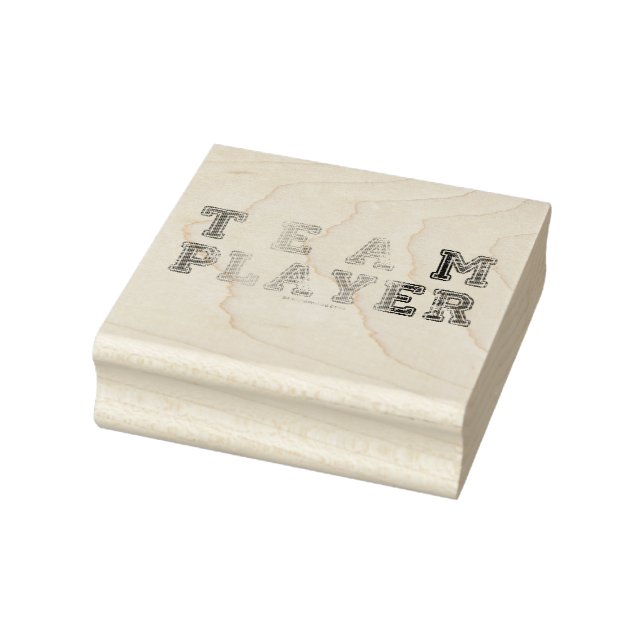 SlipperyJoe's team player filled with smooth rainb Rubber Stamp (Stamp)