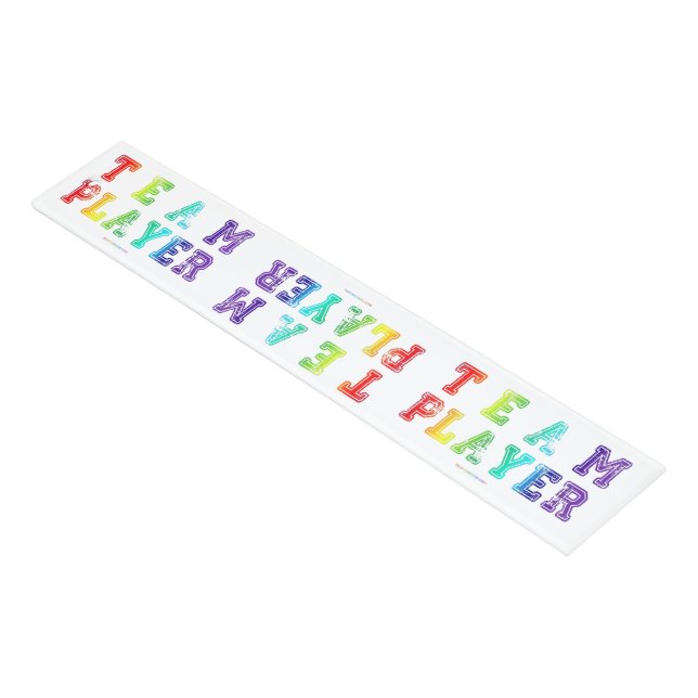 SlipperyJoe's team player filled with smooth rainb Ruler (Angled)