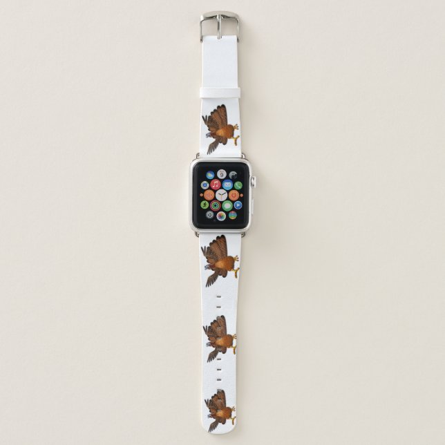 SlipperyJoe's Thanksgiving gobble responsibly live Apple Watch Band (Front)