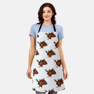 SlipperyJoe's Thanksgiving gobble responsibly live Apron