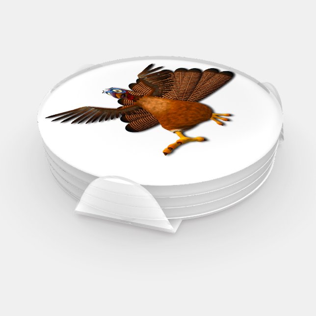 SlipperyJoe's Thanksgiving gobble responsibly live Coaster Set (Set)