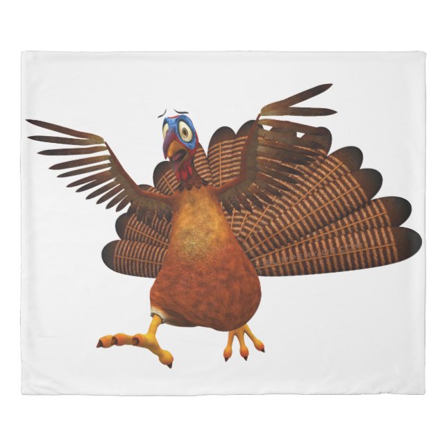 SlipperyJoe's Thanksgiving gobble responsibly live Duvet Cover (Front)