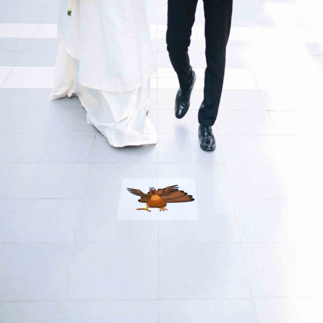SlipperyJoe's Thanksgiving gobble responsibly live Floor Decals (Wedding)