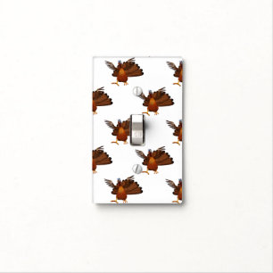 SlipperyJoe's Thanksgiving gobble responsibly live Light Switch Cover