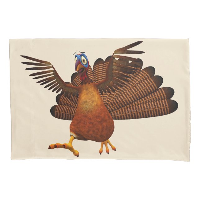 SlipperyJoe's Thanksgiving gobble responsibly live Pillow Case (Front)