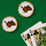 SlipperyJoe&#39;s Thanksgiving gobble responsibly live Poker Chips