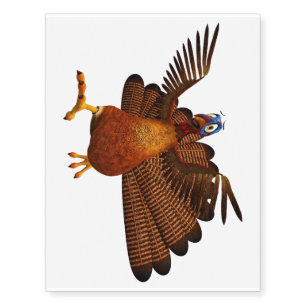 SlipperyJoe's Thanksgiving gobble responsibly live Temporary Tattoos