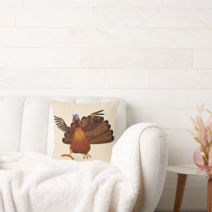 SlipperyJoe's Thanksgiving gobble responsibly live Throw Pillow