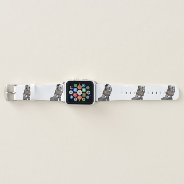 SlipperyJoe's Thanksgiving tradition muscular male Apple Watch Band (Front)