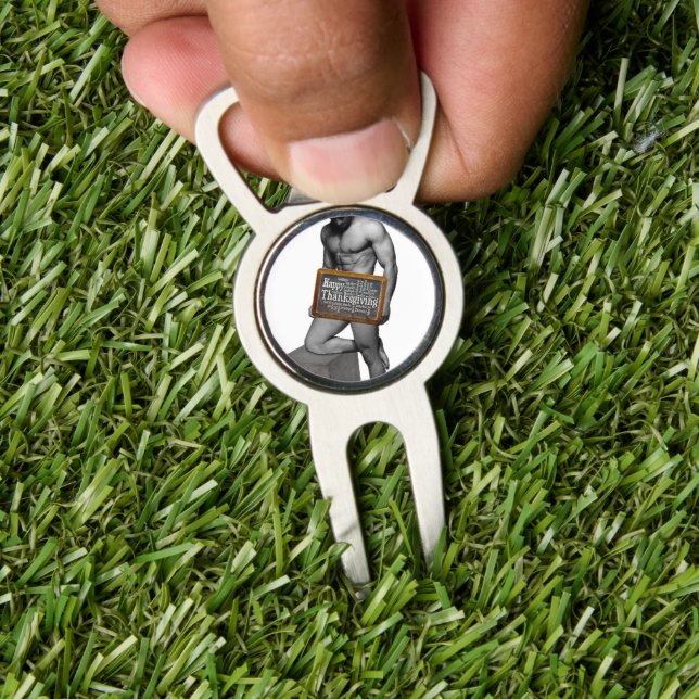 SlipperyJoe's Thanksgiving tradition muscular male Divot Tool (Insitu 1)