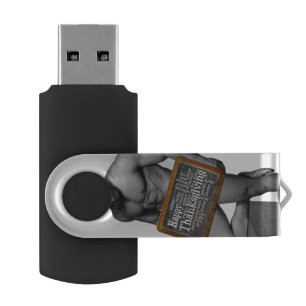 SlipperyJoe's Thanksgiving tradition muscular male Flash Drive