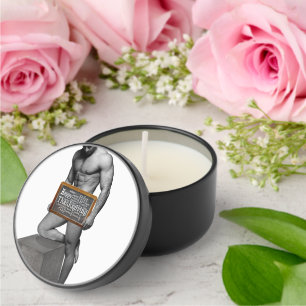 SlipperyJoe's Thanksgiving tradition muscular male Mini Candle Favors