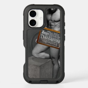SlipperyJoe's Thanksgiving tradition muscular male iPhone 16 Case