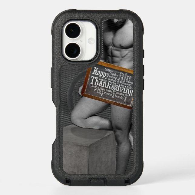 SlipperyJoe's Thanksgiving tradition muscular male Otterbox iPhone Case (Back)