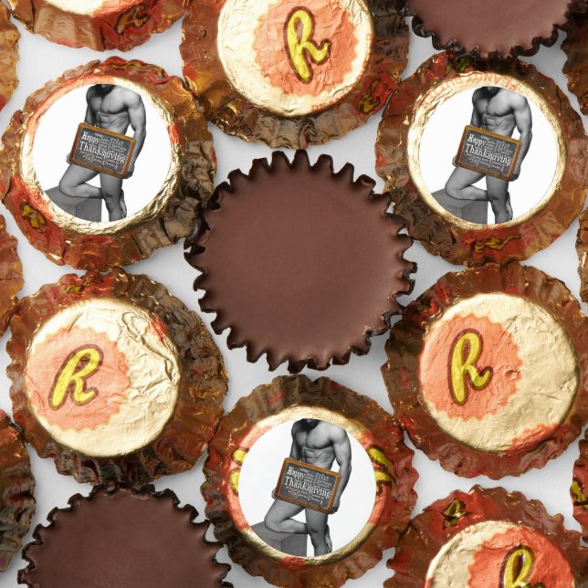 SlipperyJoe's Thanksgiving tradition muscular male Reese's Peanut Butter Cups (Assorted)