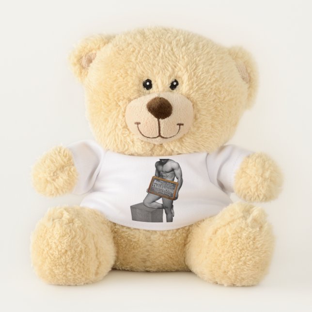 SlipperyJoe's Thanksgiving tradition muscular male Teddy Bear (Front)