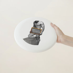 SlipperyJoe's Thanksgiving tradition muscular male Wham-O Frisbee