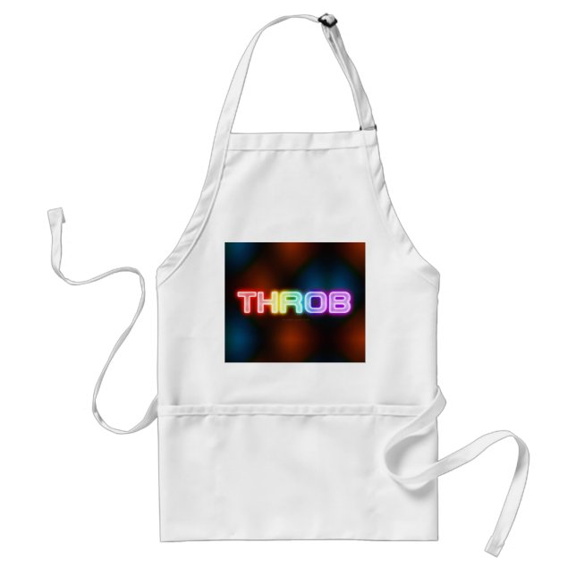 SlipperyJoe's throb rainbow-like gradient thick ca Adult Apron (Front)