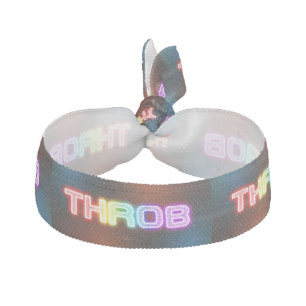 SlipperyJoe's throb rainbow-like gradient thick ca Elastic Hair Tie