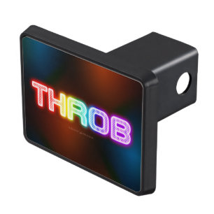 SlipperyJoe's throb rainbow-like gradient thick ca Hitch Cover