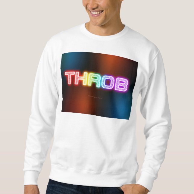 SlipperyJoe's throb rainbow-like gradient thick ca Sweatshirt (Front)