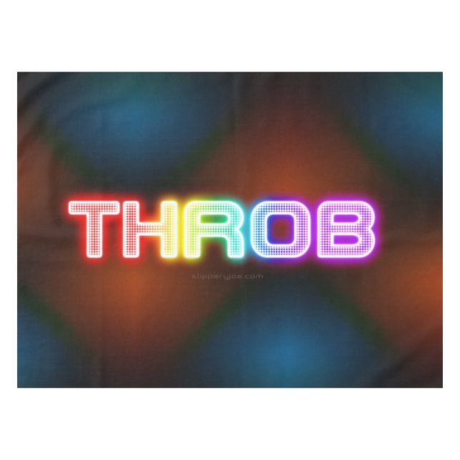 SlipperyJoe's throb rainbow-like gradient thick ca Tablecloth (Front (Horizontal))
