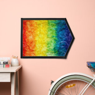 SlipperyJoe's tie-dyed flag rainbow pressed into s