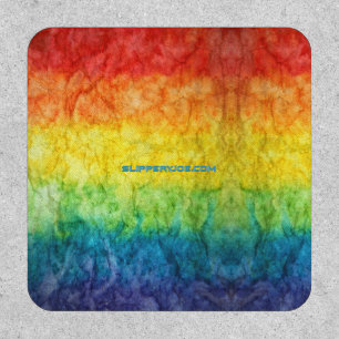 SlipperyJoe's tie-dyed flag rainbow pressed into s Patch