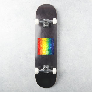 SlipperyJoe's tie-dyed flag rainbow pressed into s Sticker