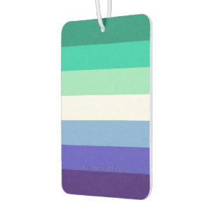 SlipperyJoe's trans-inclusive gay men's flag palet Air Freshener