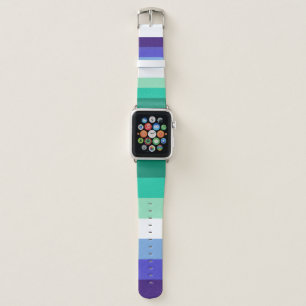 SlipperyJoe's trans-inclusive gay men's flag palet Apple Watch Band