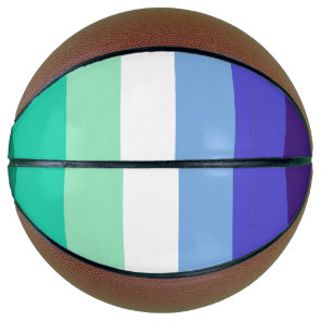 SlipperyJoe's trans-inclusive gay men's flag palet Basketball