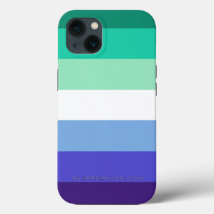 SlipperyJoe's trans-inclusive gay men's flag palet iPhone 13 Case
