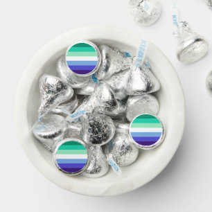 SlipperyJoe's trans-inclusive gay men's flag palet Hershey®'s Kisses®